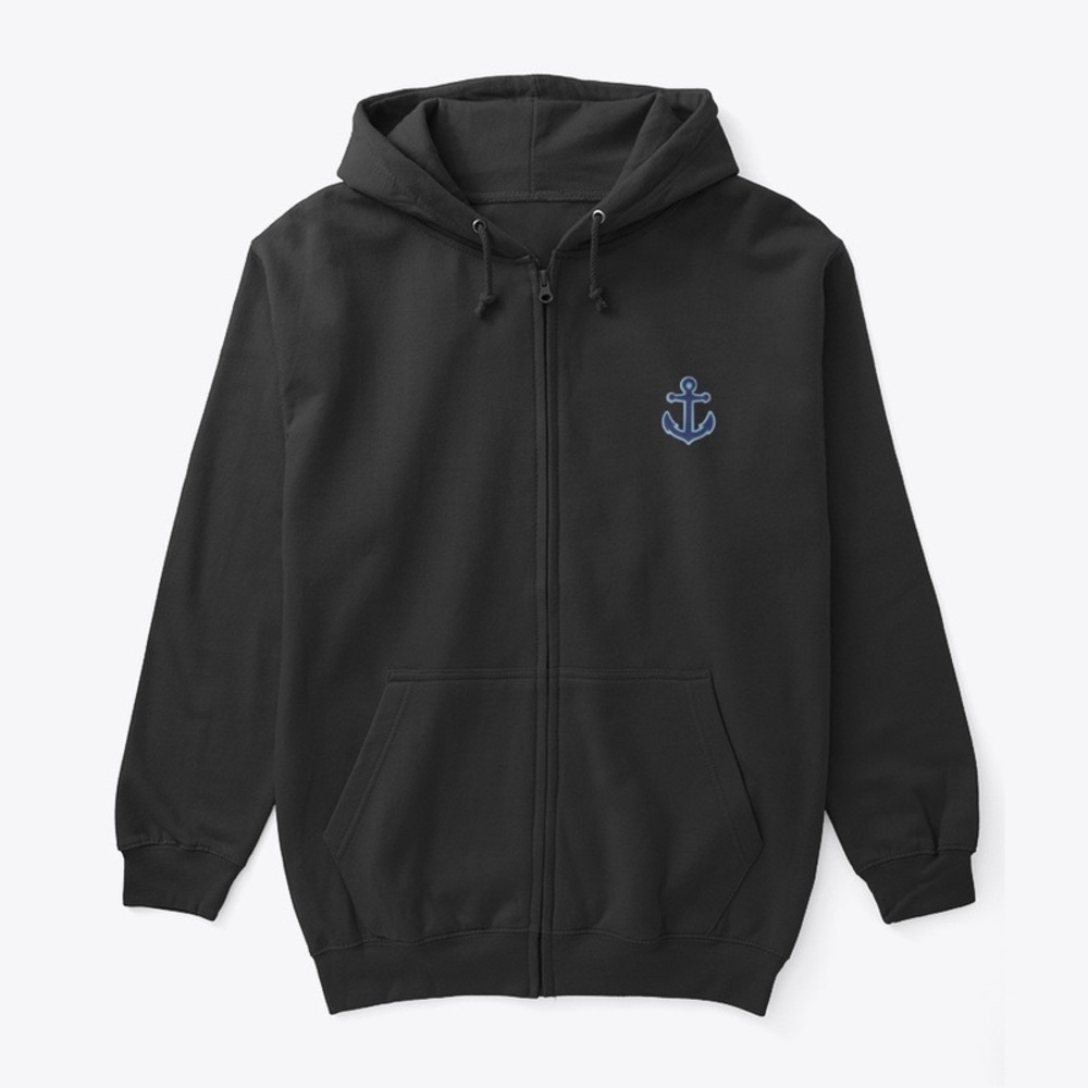BLACK SUMMER BEACH OAK LEEWARD ZIP-UP